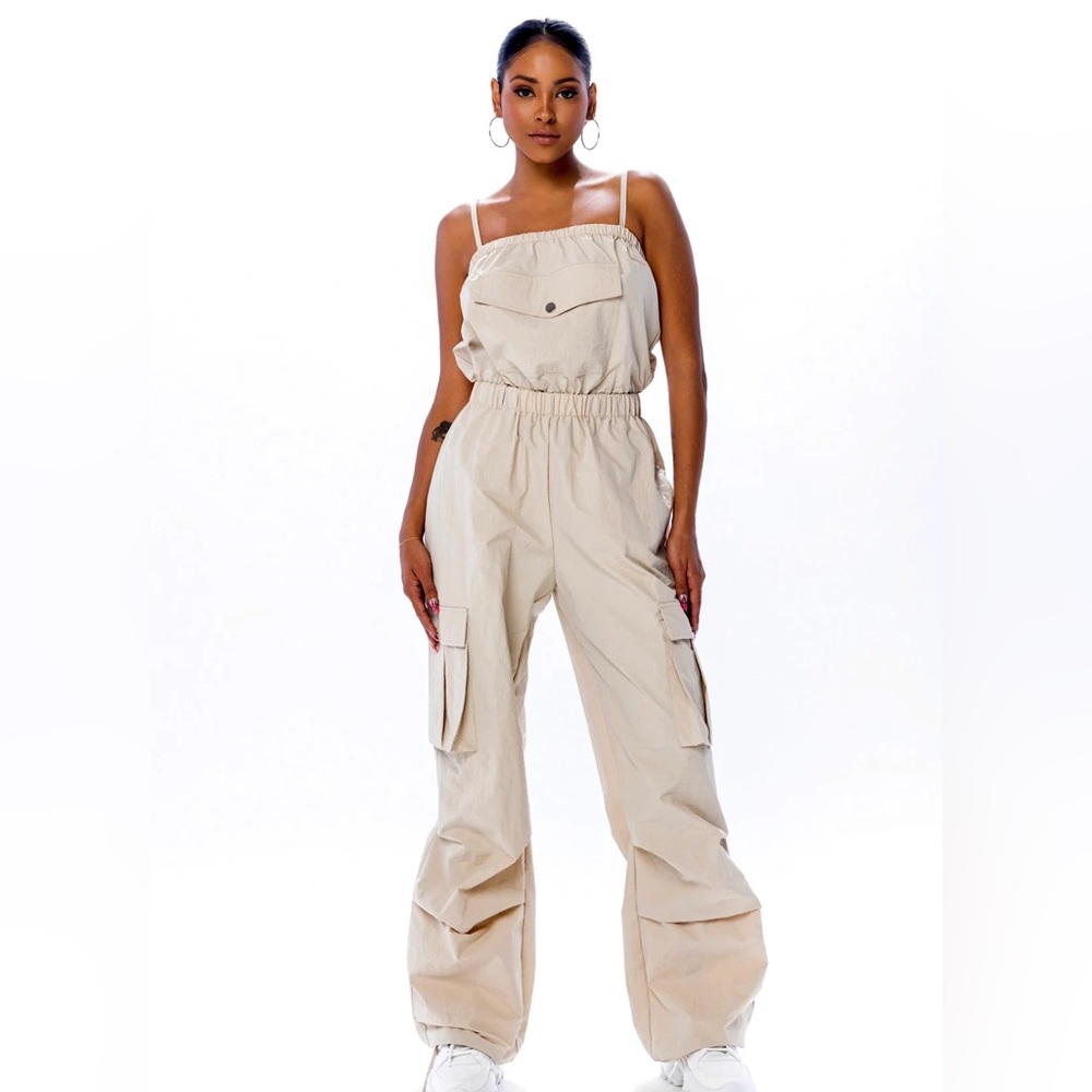 Women's Cream Jumpsuit